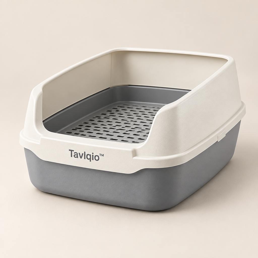 Tavlqio™ Double-Layer Low-Tracking Cat Litter Box image 01