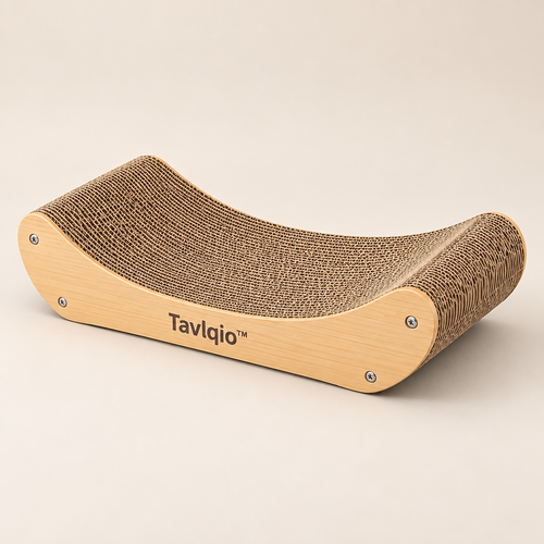 Tavlqio™ Curved Corrugated Cat Scratcher image 01