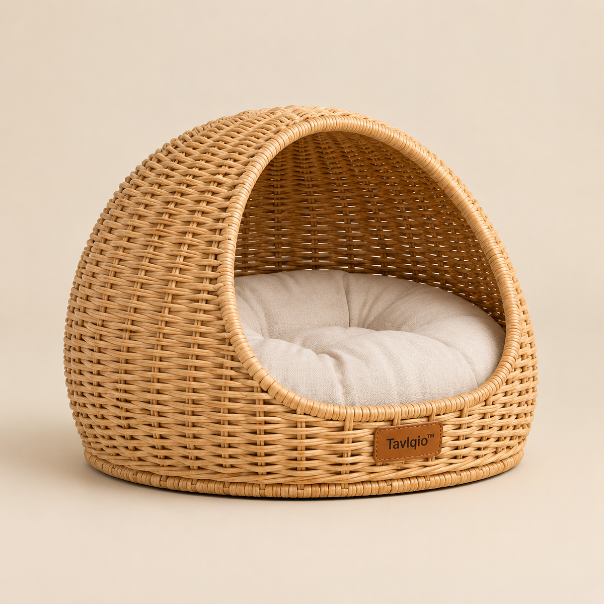 Tavlqio™ Woven Rattan Cat Resting Bed image 01